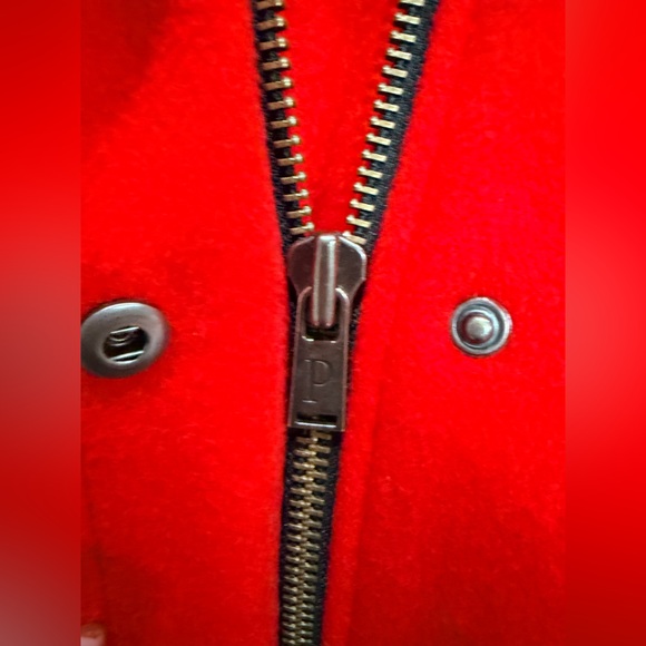 Pendleton Red Women’s Wool Blend Zip Up Coat Jacket  Size M - Picture 7 of 11